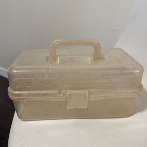 Translucent Glitter makeup Storage Box